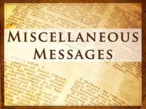 Miscellaneous messages image